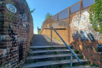 The footbridge between Waddon Road and Benson Road before