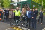 Opening of the cycle hub at Kenley station