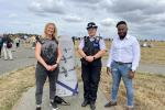 Kenley Cllrs Gayle Gander and Ola Kolade meet with the Kenley Community Safety Team