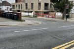 Unfinished block of flats at 270 Selsdon road