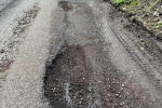 Pothole on Old Lodge Lane