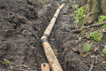 Gully remedial work on Old Lodge Lane