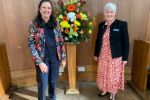 Beautiful Flowers in URC Church Today for the Anniversary Service