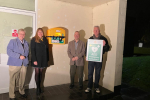 Andy and Lynne Launch defibrillator at the Forum