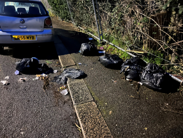 Fly tipping on Lower Road