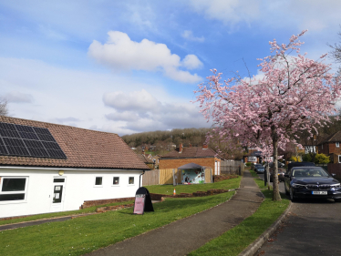 Location of the mural at Old Lodge Lane Church Community Hub