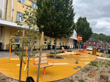 New pocket park on Old Lodge Lane