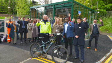 Opening of the cycle hub at Kenley station