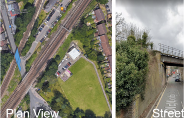 Image from Network Rail showing location of bridge closure