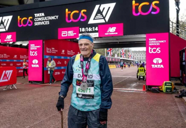 David Picksley London Marathon Oldest runner finisher