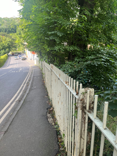 Cleared pavement on Hayes Lane