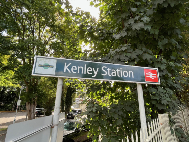 Sign showing Kenley station