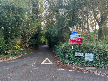 View of Hayes Lane from Park Road