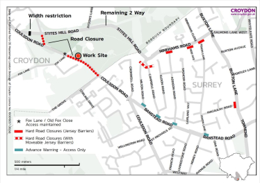 Coulsdon Road Closure